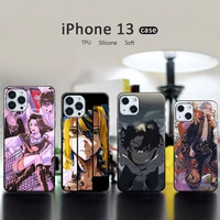 tokyo revengers phone case for iphone 13 12 11 pro mini xs max 6 6s 7 8 plus x xr soft tpu coque shell funda anime cartoon funda