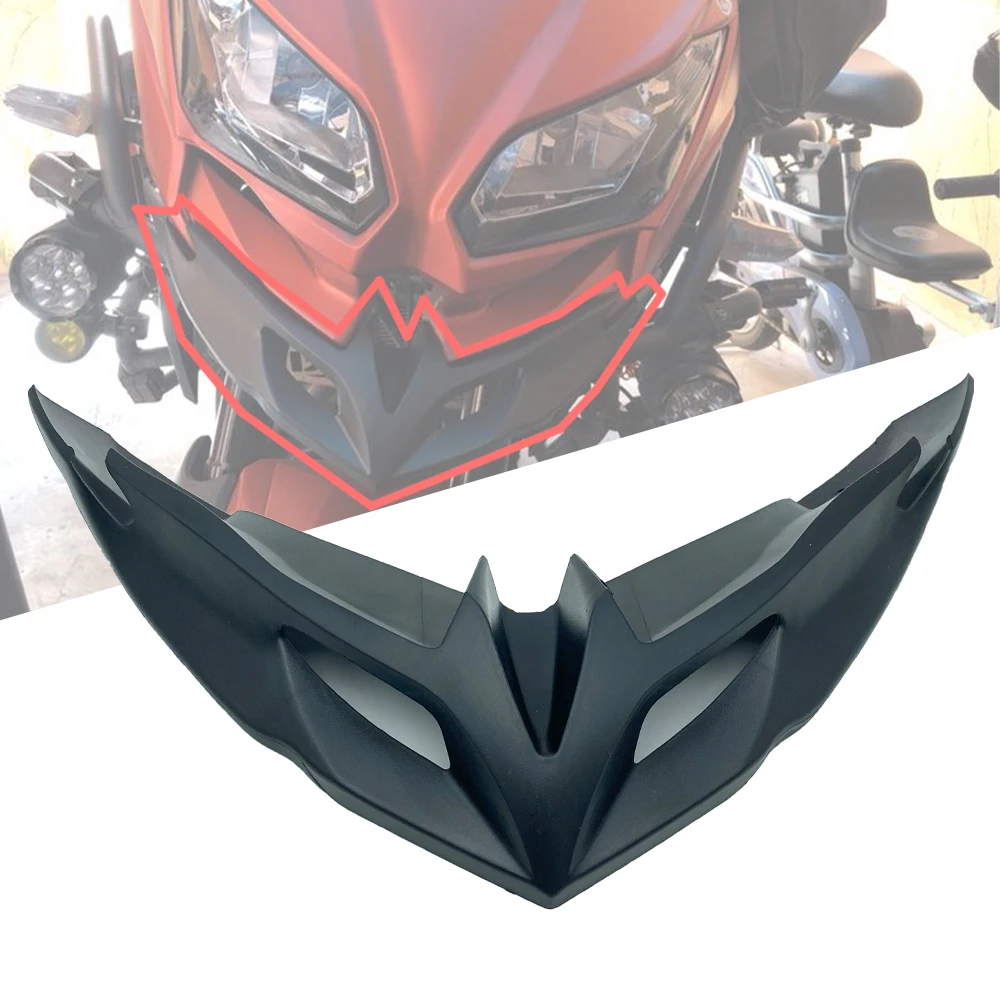 

REALZION ABS Motorcycle Headlight Fender Mudguard Beak Front Trim fairing For KAWASAKI VERSYS KLE 650 Versys650 KLE650 2015-2019