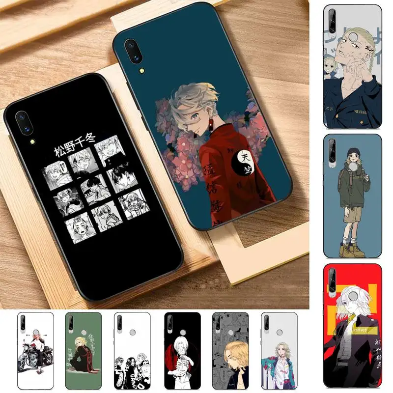 

FHNBLJ Anime Tokyo Revengers Phone Case for Huawei Y 6 9 7 5 8s prime 2019 2018 enjoy 7 plus