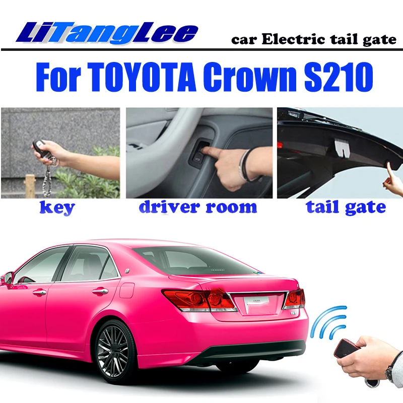 

LiTangLee Автомобильный Электрический подъемник задних ворот, вспомогательная Система задней двери для TOYOTA Crown S210 2012 ~ 2018, дистанционное управле...