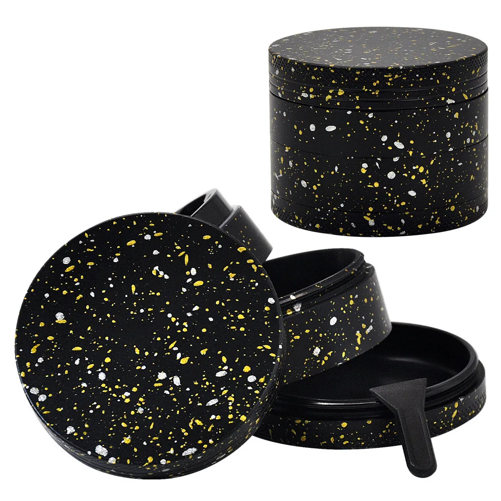 Механическая блокировка 63 мм 4 Слои Гипсофила узор дробилка для специй травы дыма