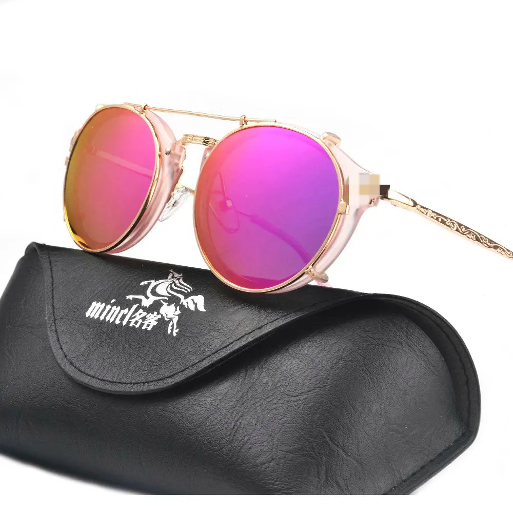 Мужские солнцезащитные очки для близорукости MINCL вождения с клипсой двойного