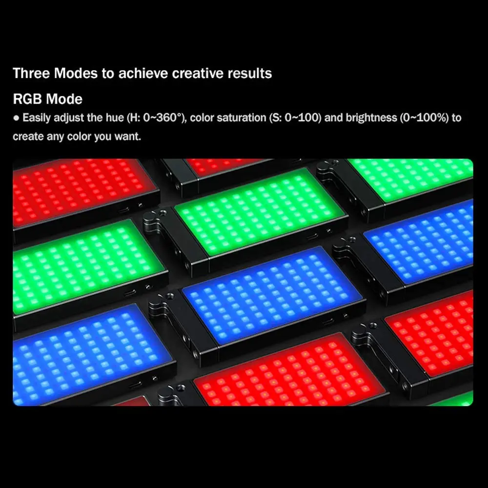Godox M1 RGB LED Full Color Video  Lamp light  13W 2500~8500K Color Temperature Brightness Adjustable and  40 Lighting Effects