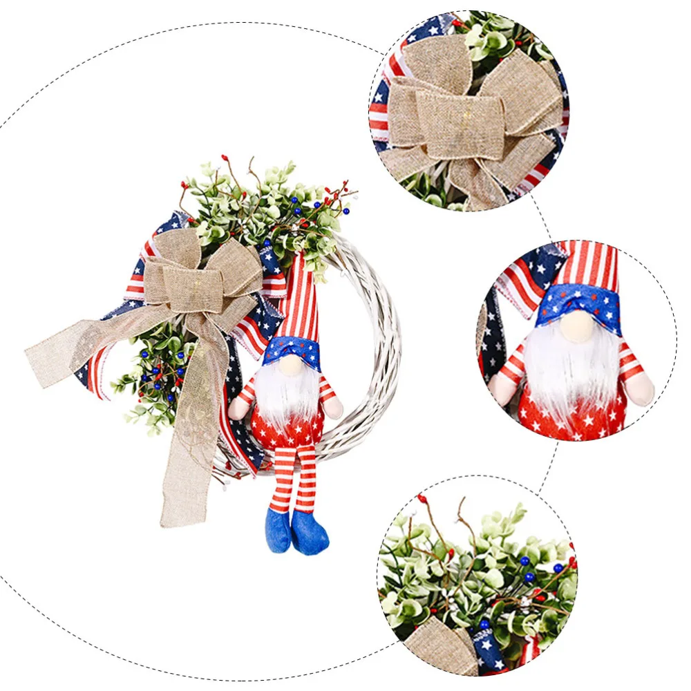 

Independence Day Wreath Festival Celebration Wreath Door Hanging Decoration