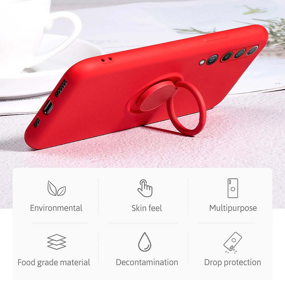 Мягкий чехол из жидкого силикона на ремешке для телефона Xiaomi Mi 10T 10 Pro тонкий Чехол