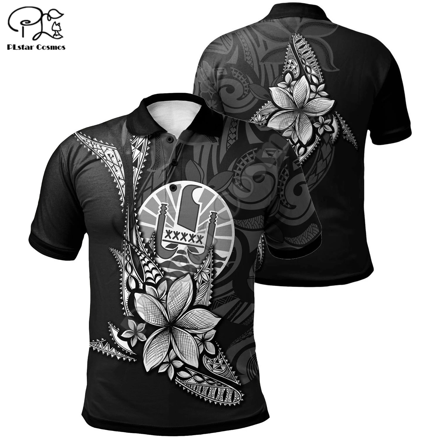 PLstar Cosmos Fashion 3d Print French Polynesia Men‘s Tahiti Polo Shirts New Designed Summer Short Sleeve Brand Clothing P5