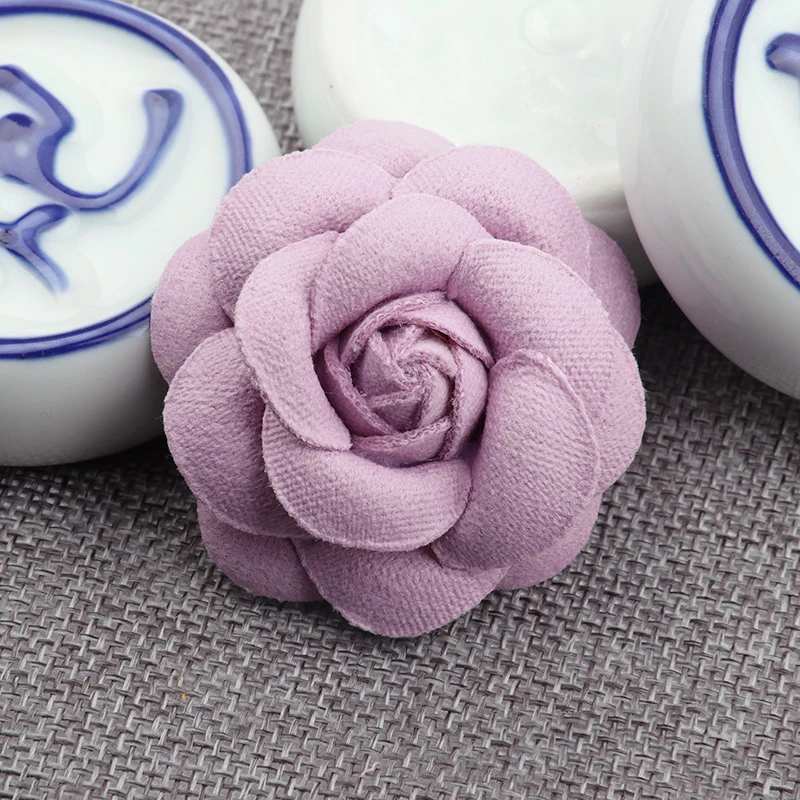 25 5PCS /33 Colors Mini Chiffon Fabric Flower For Wedding Invitation Artificial Flowers For Dress Decoration - Цвет: 25