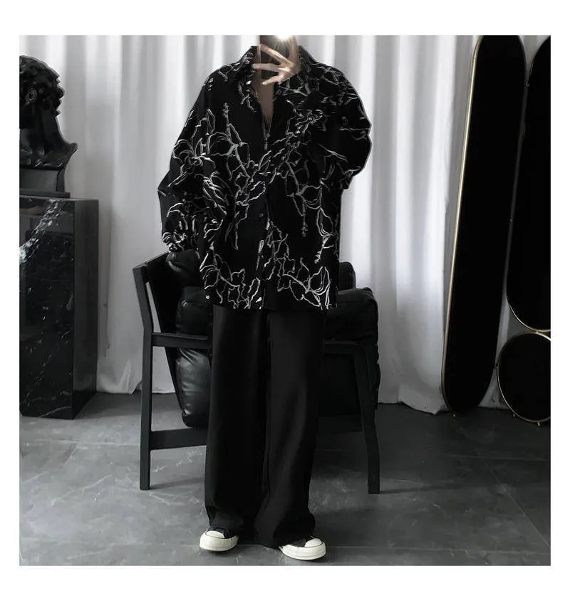 Рубашка NiceMix Мужская в стиле Харадзюку блузка бойфренд уличная одежда Корейском