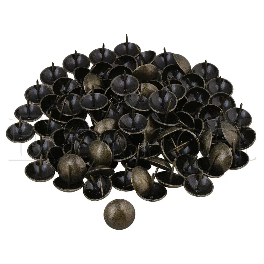 100 x винтажная искусственная декоративная мебель для ногтей заклепка бронзы