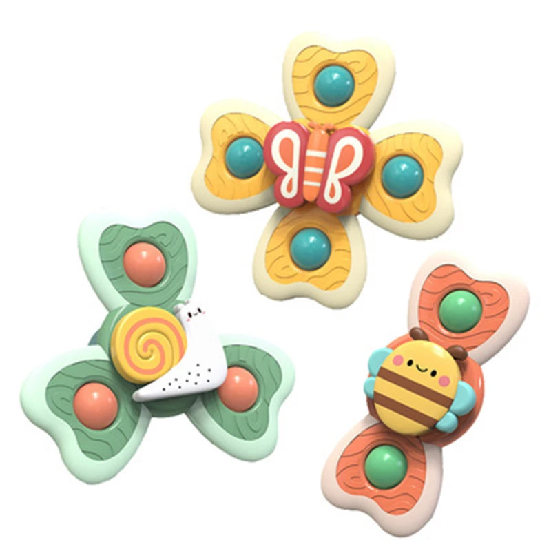 3 шт./компл. вращающаяся детская игрушка на присоске креативная для купания воды