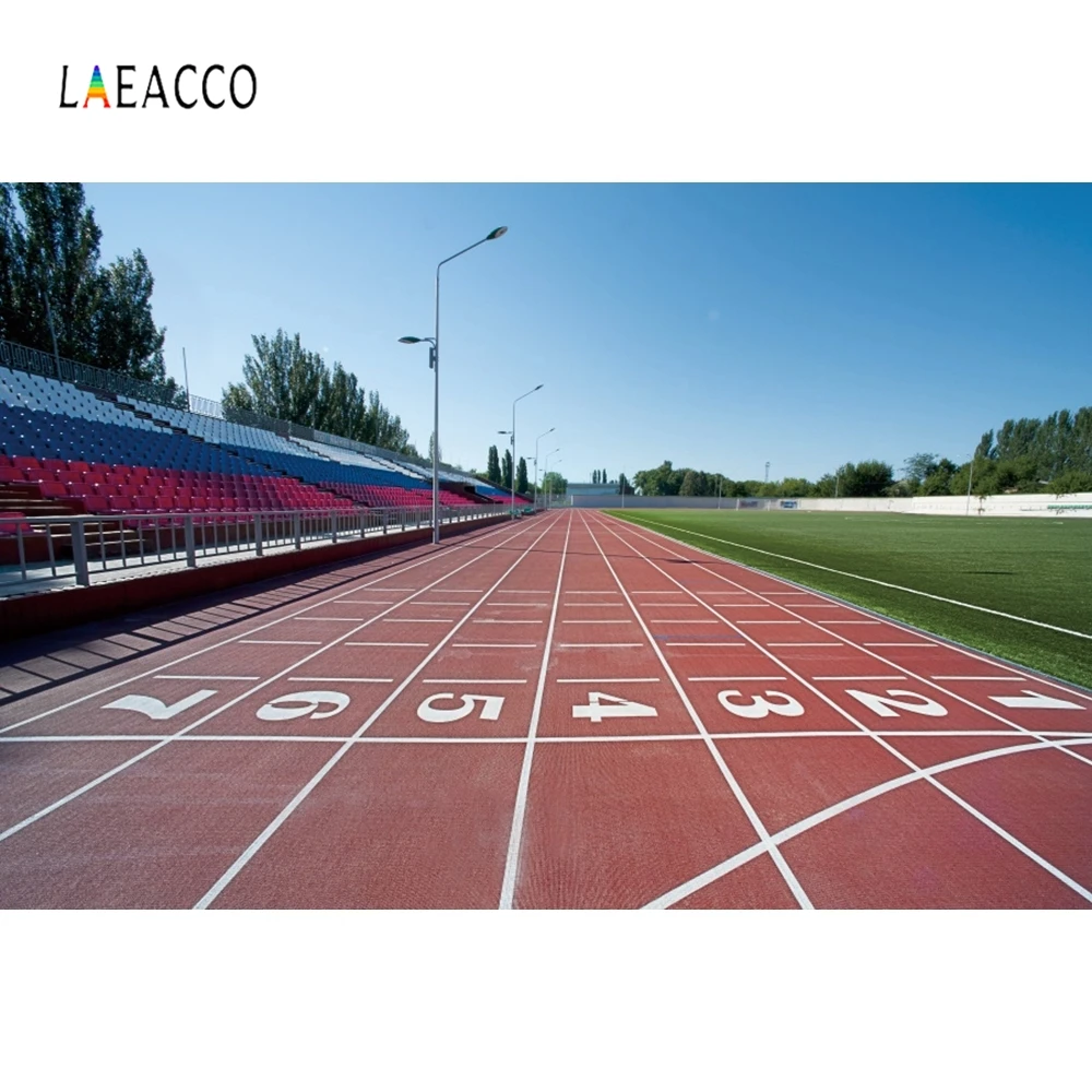 Laeacco игровая площадка спортивная дорожка фотографии фоны Индивидуальные дети