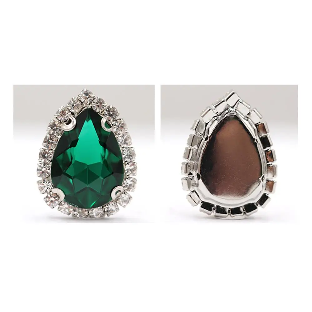 Новый бренд 10 шт. роскошный стеклянный кристалл сверло кружева капли воды стекло