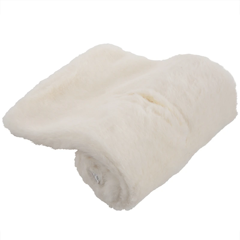 Женский шарф из искусственного кроличьего меха на осень и зиму белые Шарфы |