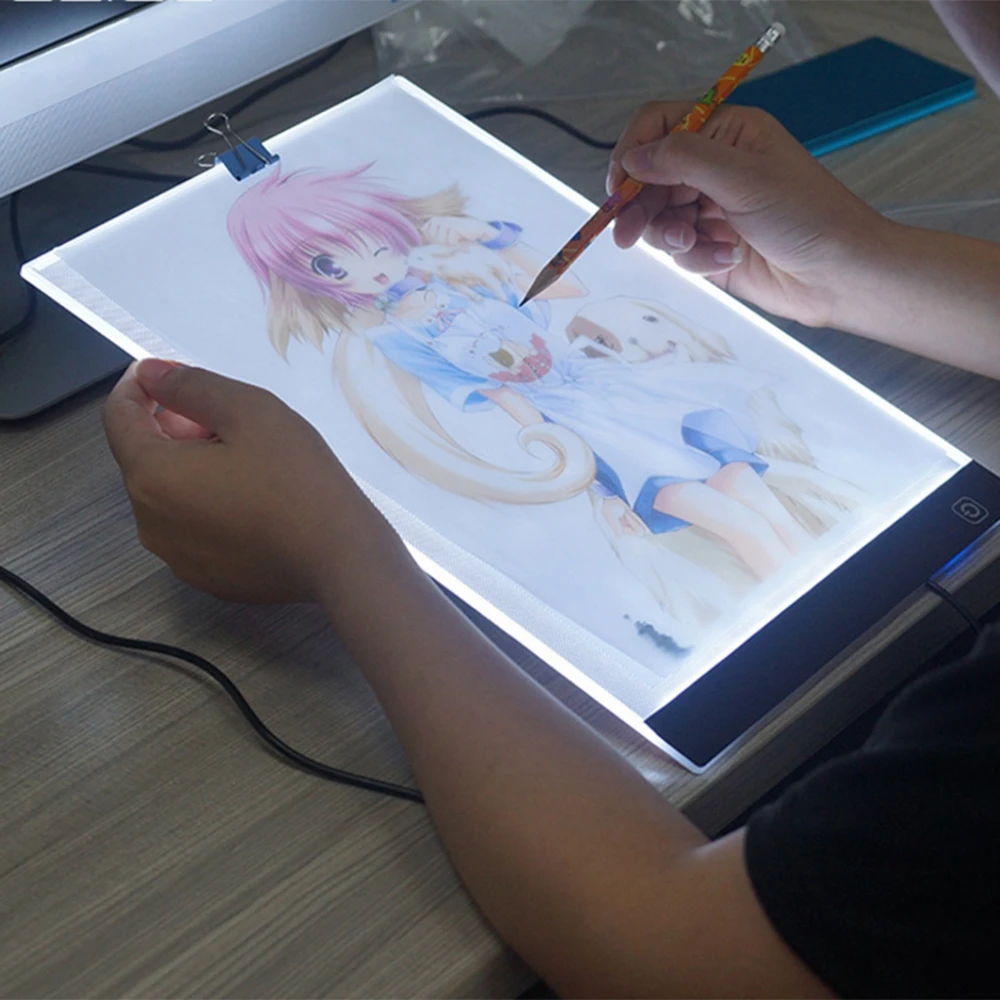 Доска для рисования со светодиодной подсветкой 3 уровня с регулируемой яркостью |