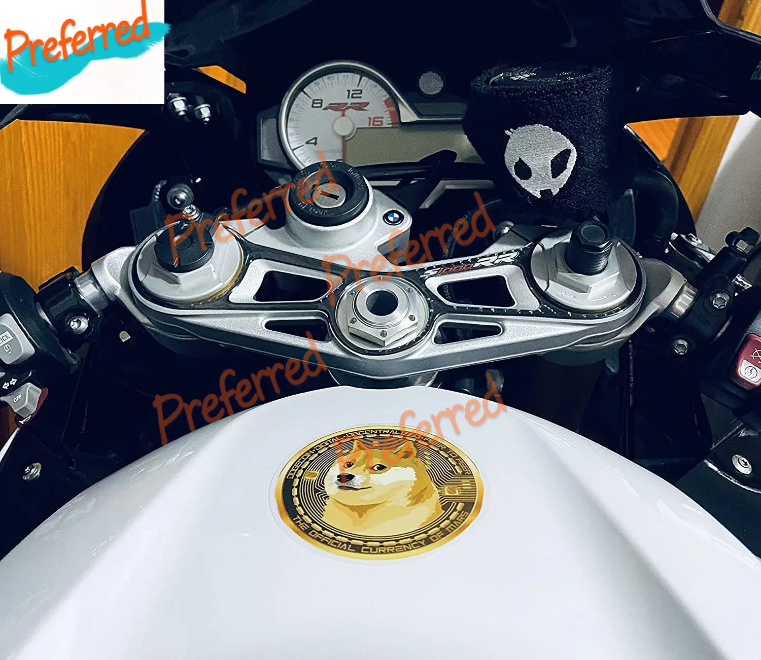Наклейка Dogecoin s-водонепроницаемая-устойчивая к царапинам-наклейки-официальная