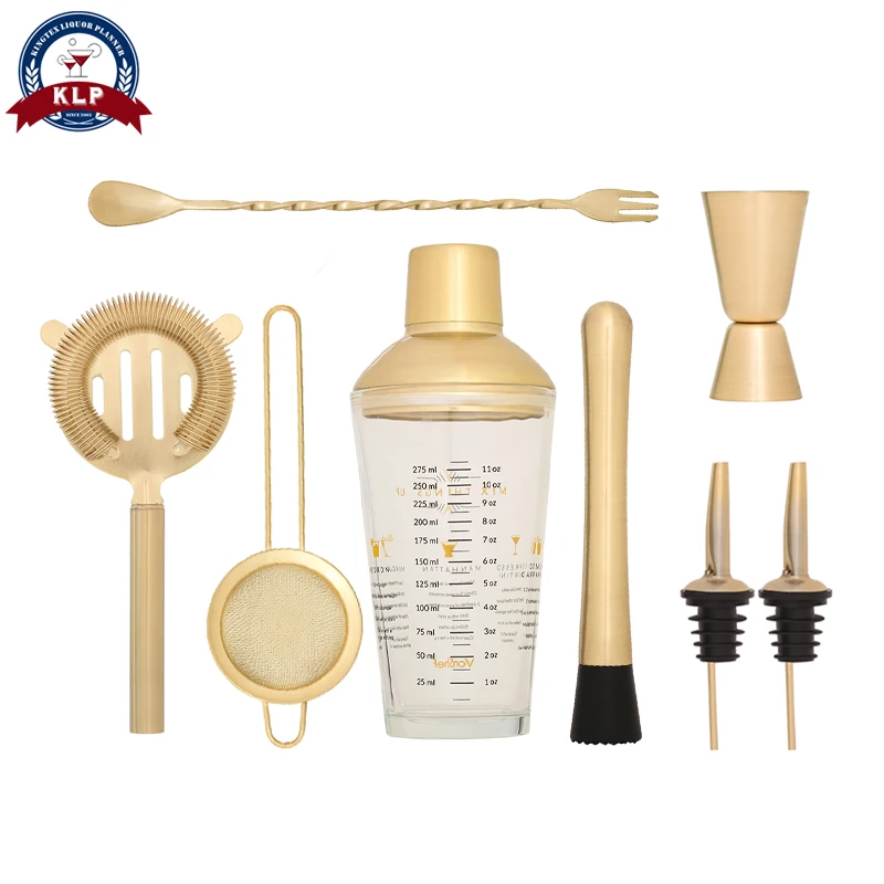 8 штук шейкер набор стеклянный бармен Бостонский Домашний бара | Дом и сад