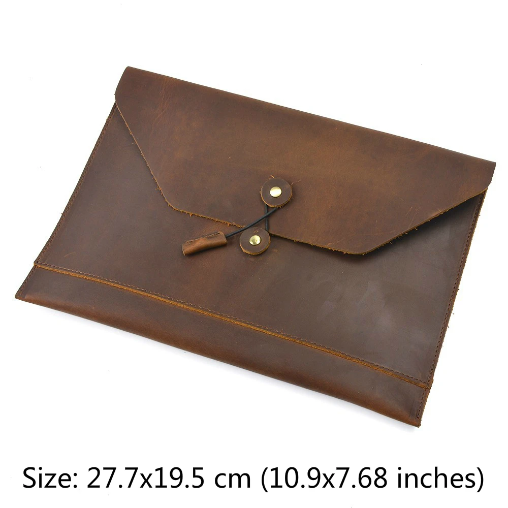 50 шт./лот, Moterm, натуральная кожа, мужской портфель-конверт, А4, Бизнес Стиль, Ретро стиль, портфель для документов, Сумка для документов