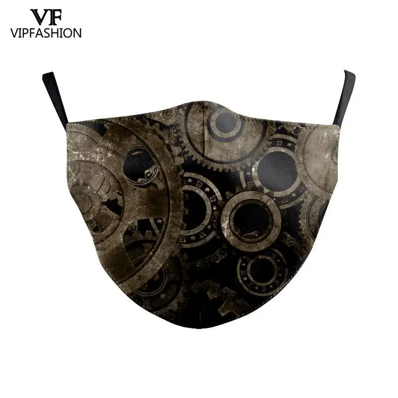 VIP модная маска для лица взрослых стимпанк печатных уход за кожей MasksAnti пыли