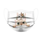 50 шт., одноразовые маски для лица с ушными петлями