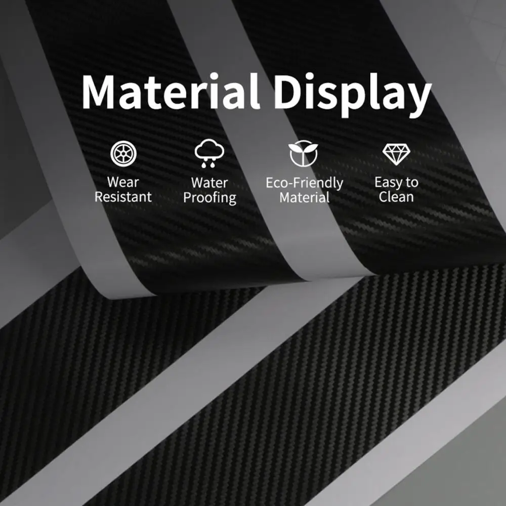 Наклейки на пороги автомобиля 4 шт. из углеродного волокна для Hyundai SOLARIS 2017 2018 2019 |