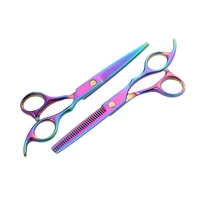 1pcs professional 6inch multicolor stainless steel hairdressing scissors haircut cutting shears cut thinning barber