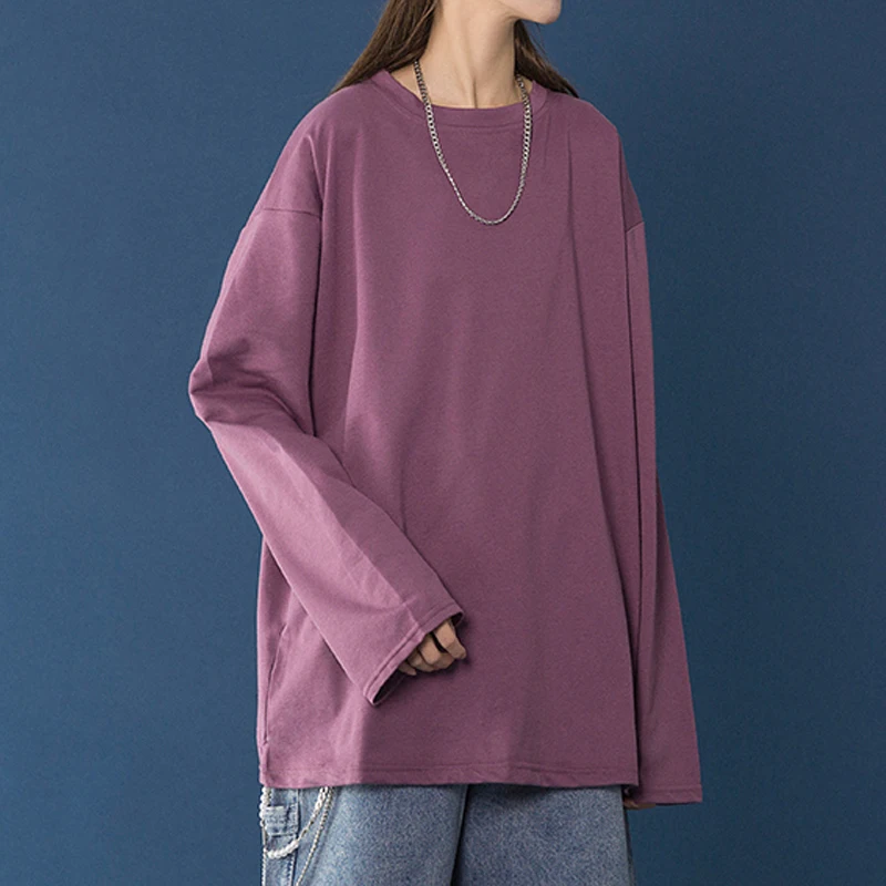 Разборчивого 2021 Осенняя футболка с длинными рукавами рисунком для женщин