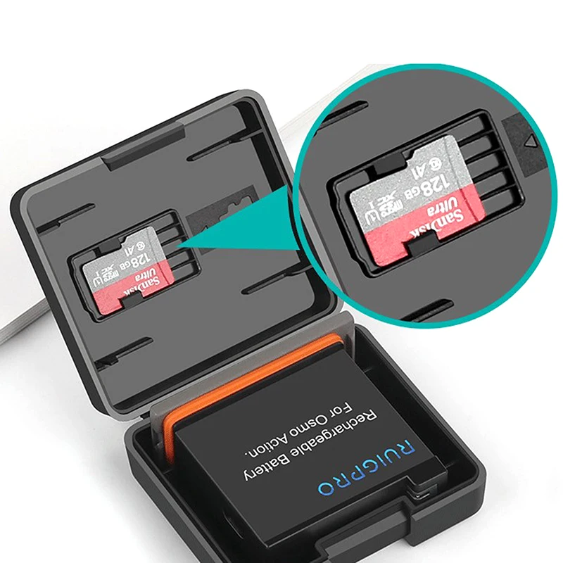 Protective Storage Battery for GoPro Hero 10 9 8 7 6 5 4 Black Xiaomi Yi MiJia Battery Protection Storage box 1PC