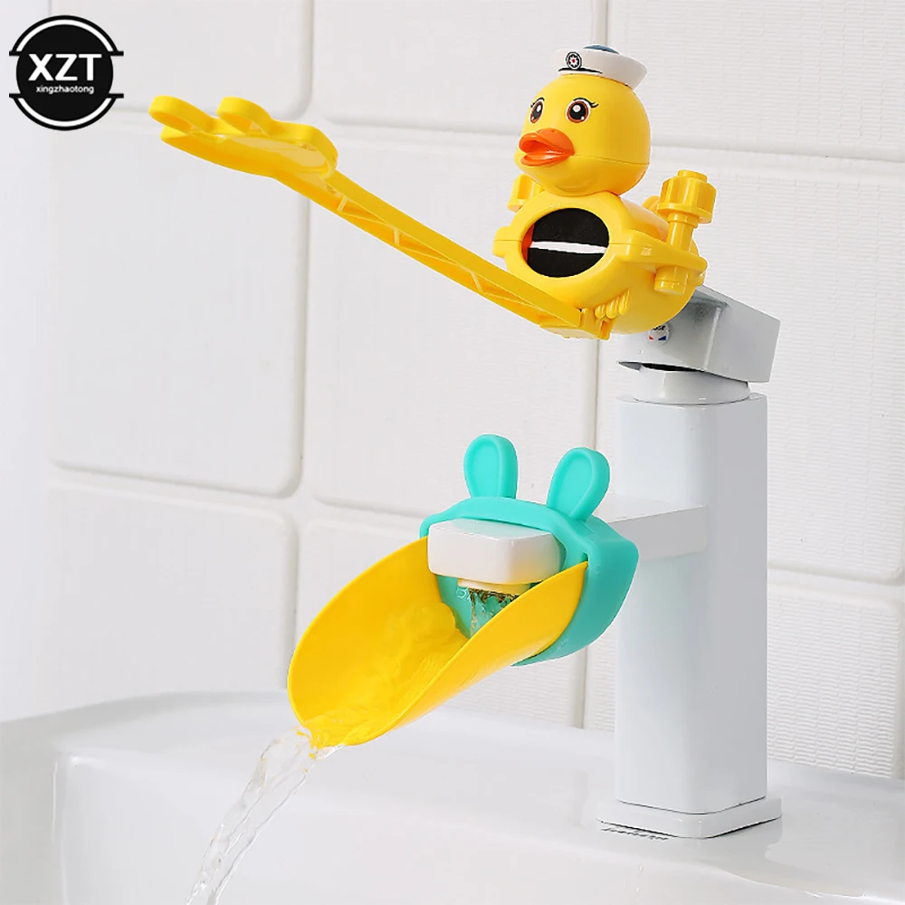 Cartoon Animals Faucet Extender For Kids Hand Washing In Bathroom Sink Accessories Kitchen Convenient for Baby Washing Helper