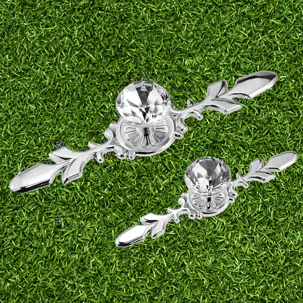 Прозрачная Хрустальная ручка в европейском стиле одно отверстие для шкафа