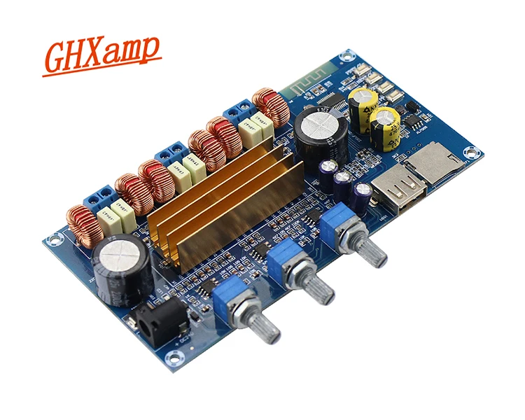 GHXAMP TPA3116 Bluetooth 2,1 Плата усилителя Hifi сабвуфер цифровой усилитель мощности 50 Вт* 2+ 100 Вт USB TF декодирование воспроизведения DC18-24V 1 шт