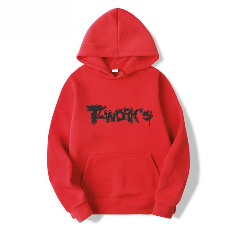 

Men's and Women's Hoodie Custom Text Print Plus Fleece Hip Hop Hoodie