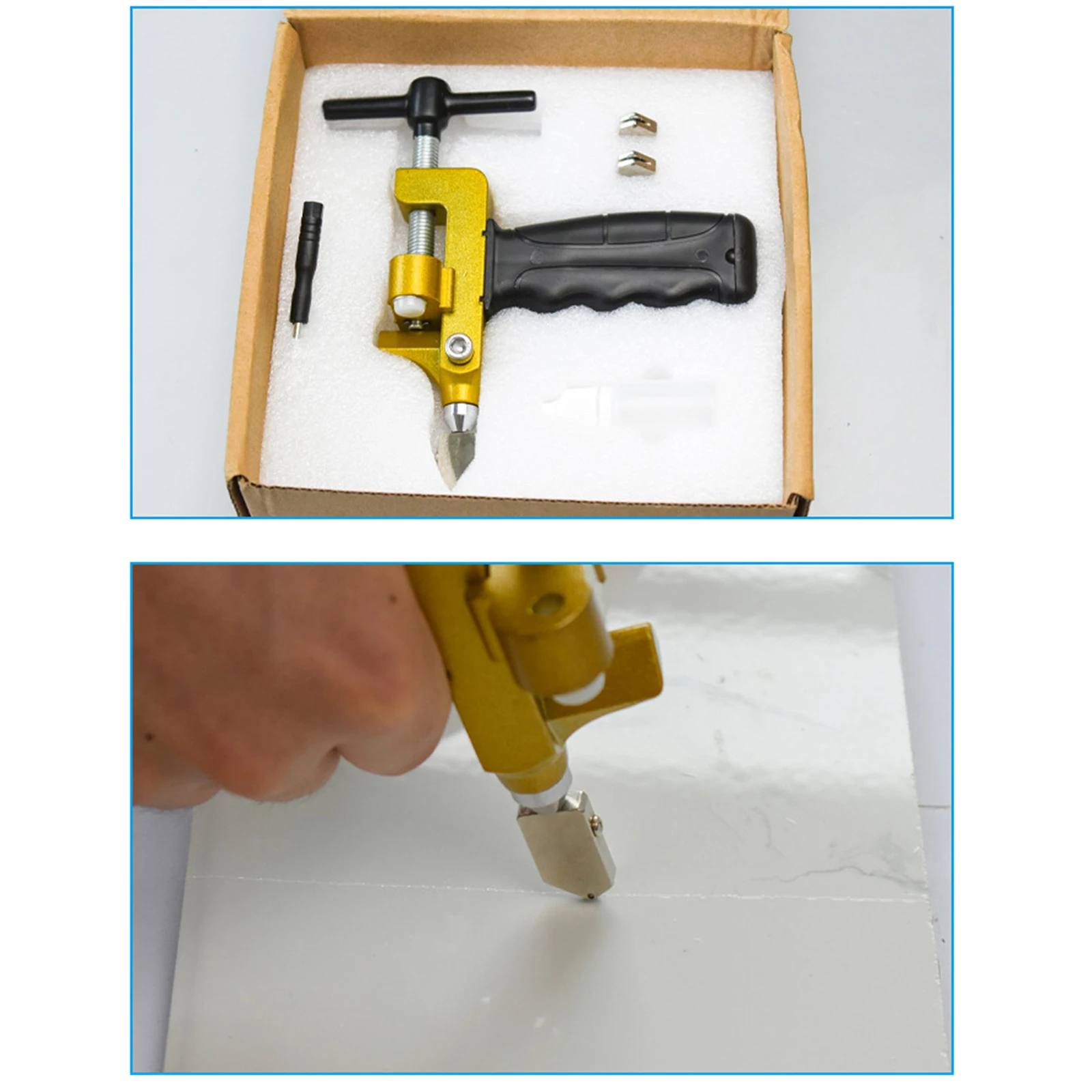 

Tile Cutting Tools Boundary Opener Two In One For Home Floor Decoration 2-in-1 Protable Steel 1-piece Hand-held Slicer