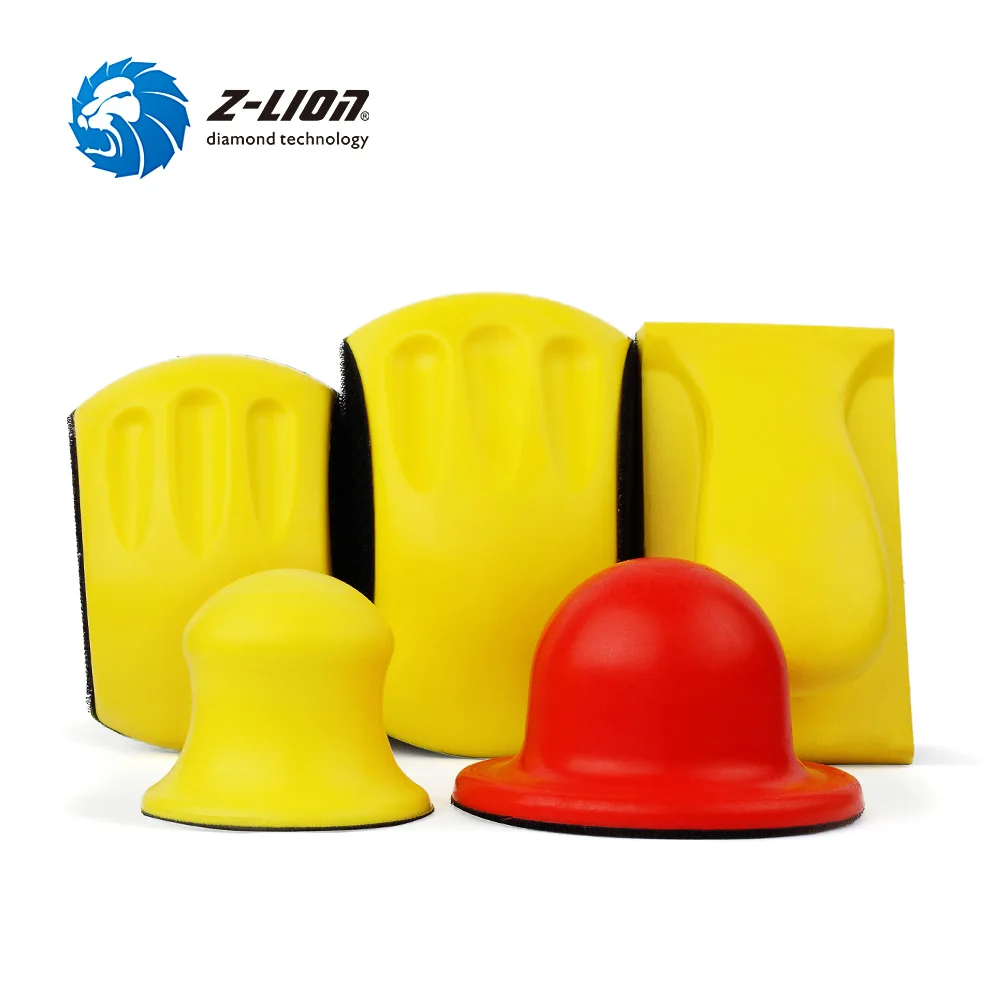 Z LION 1 шт. 3/4/5/6 дюймов пены шлифовальный блок на застежке липучке ручной губка с