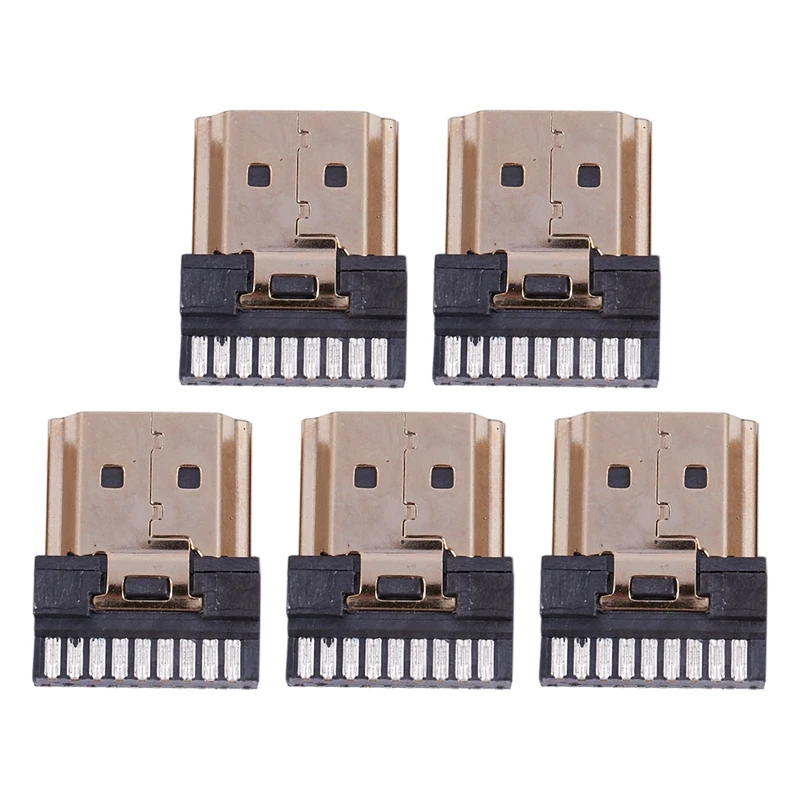 5 шт. HDMI Мужской 19 контактов тип разъем под пайку отключение Ремонт Заменить|Вилки