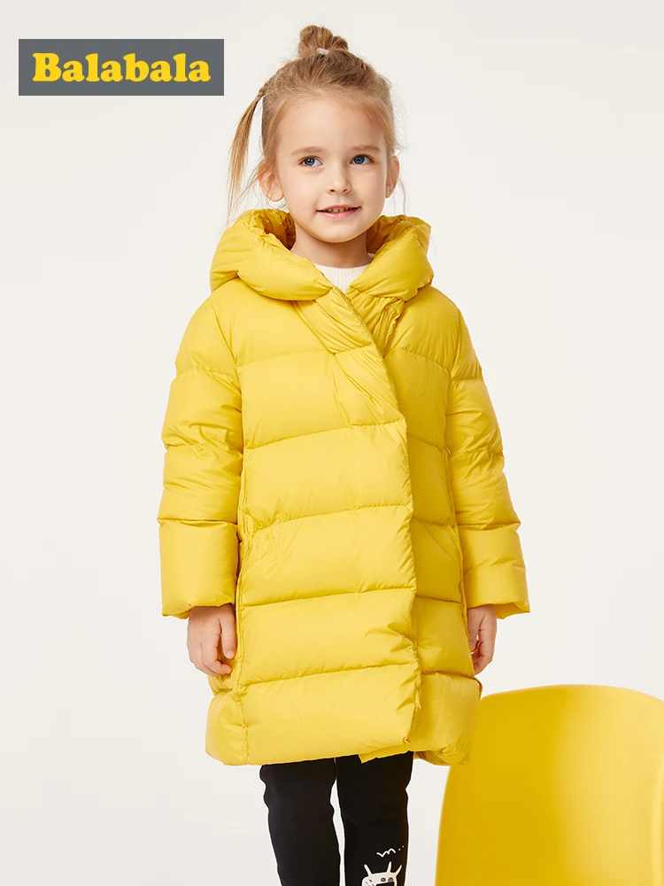 Детский пуховик для девочек тонкая и длинная Детская куртка на осень зиму