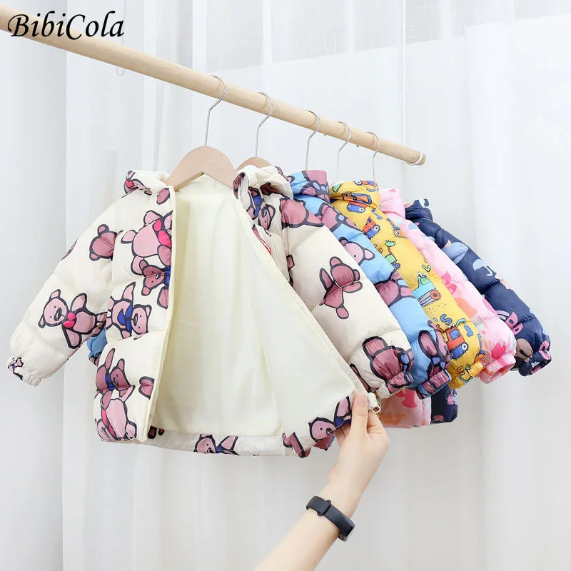 Куртки для маленьких мальчиков на холодную зиму плотные пальто теплые бархатные