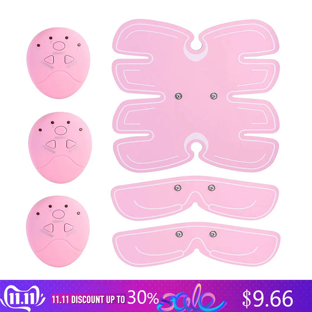 Стимулятор мышц тренажер для похудения фитнес массаж мужчин и женщин живота EMS| |