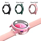Чехол для защиты экрана для Samsung galaxy watch active 2 40 мм 44 мм, всесторонний бампер + стекло для Galaxy watch active 2 40 44 мм