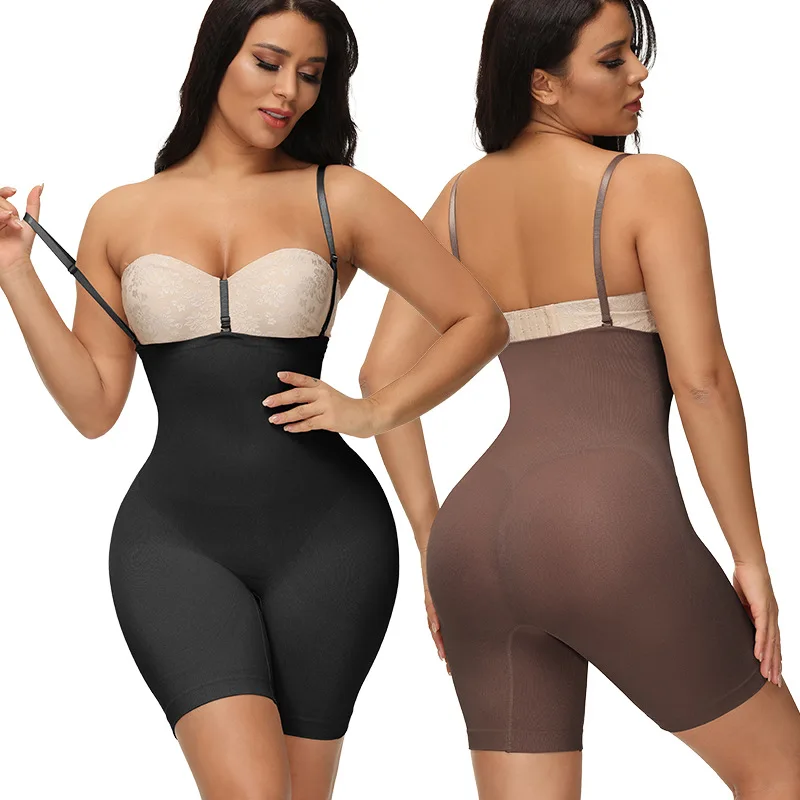 Sexy Women Underwear Sling Bodysuit Elasticity Corset Seamless Lingerie Plastic Waist Tummy Control Shaperwear Raise Chest