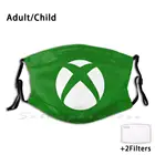 Защитный фильтр от пыли с логотипом Xbox для взрослых и детей, маска сделай сам для консоли Xbox, Microsoft Playstation, видеоигр, логотипа Windows 360