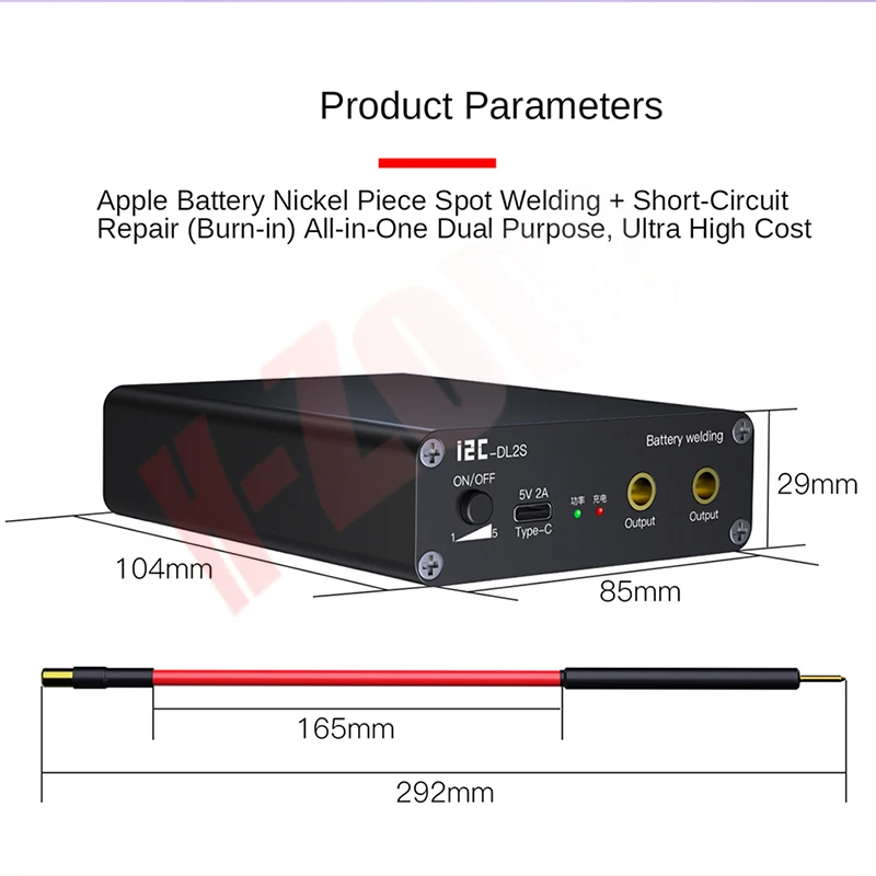 Портативный Аппарат для точечной сварки i2C DL-02S 30A инструмент ремонта батареи |