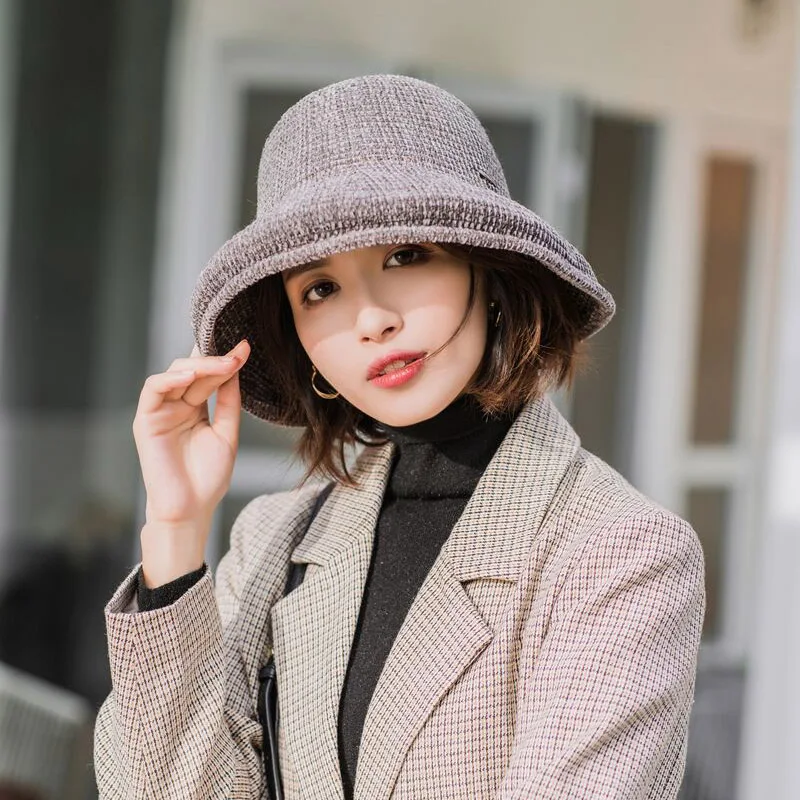 Женская вязаная шапка RUHAO ручной вязки в рыбацком стиле для осени и зимы 2019 |