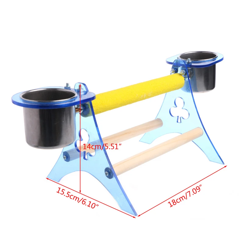 Подставка для попугая окуня платформа веселые игрушки деревянная подставка