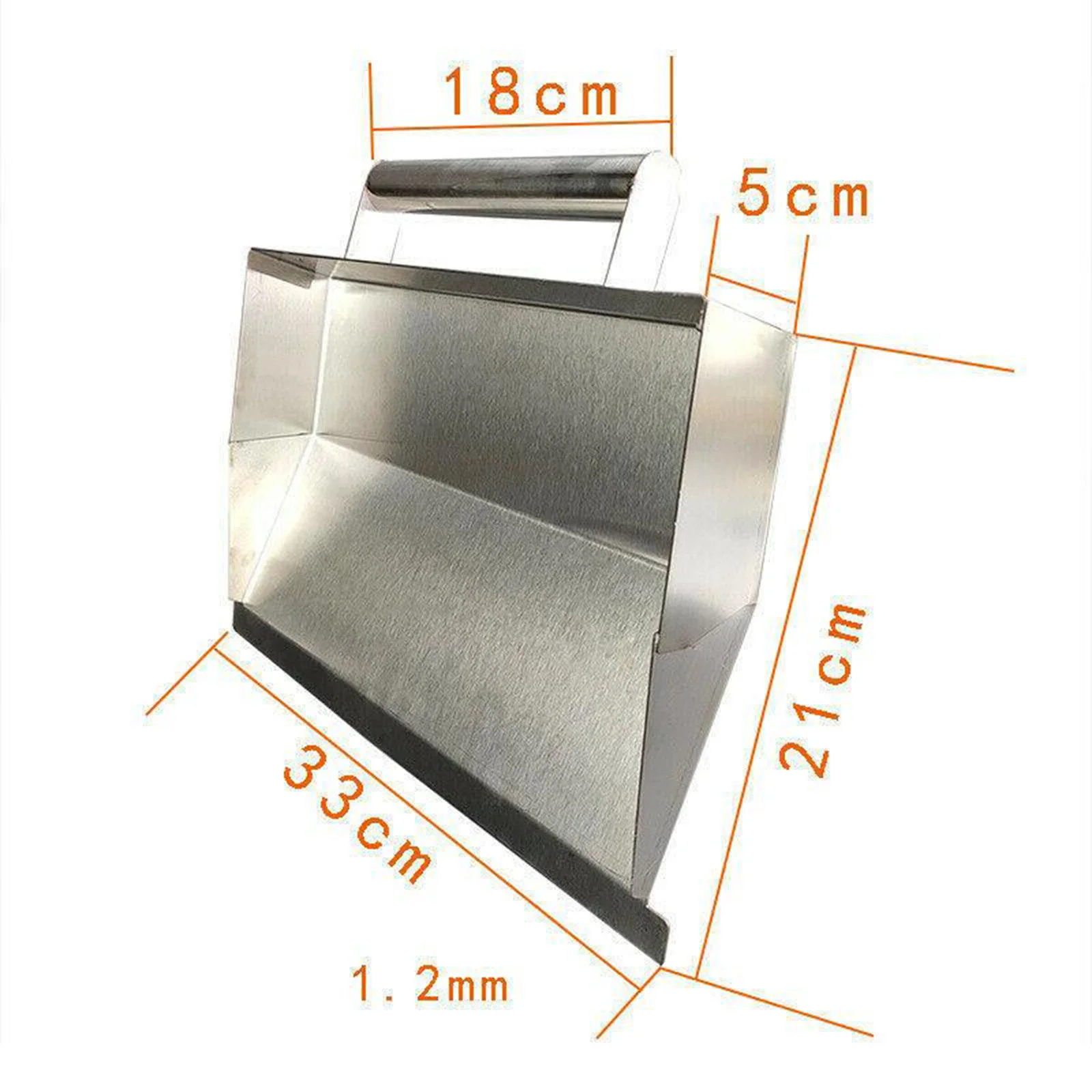 

Stainless Steel Wall Plastering Trowel Double Handle Dust Tiling Decor Bricklayer Tool