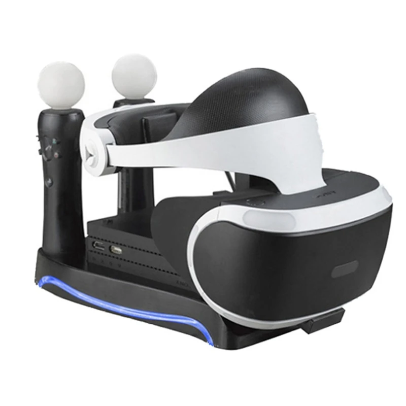 P82F 4 в 1 PS VR 2-го поколения вертикальная подставка PS4 очки коннектор набор для