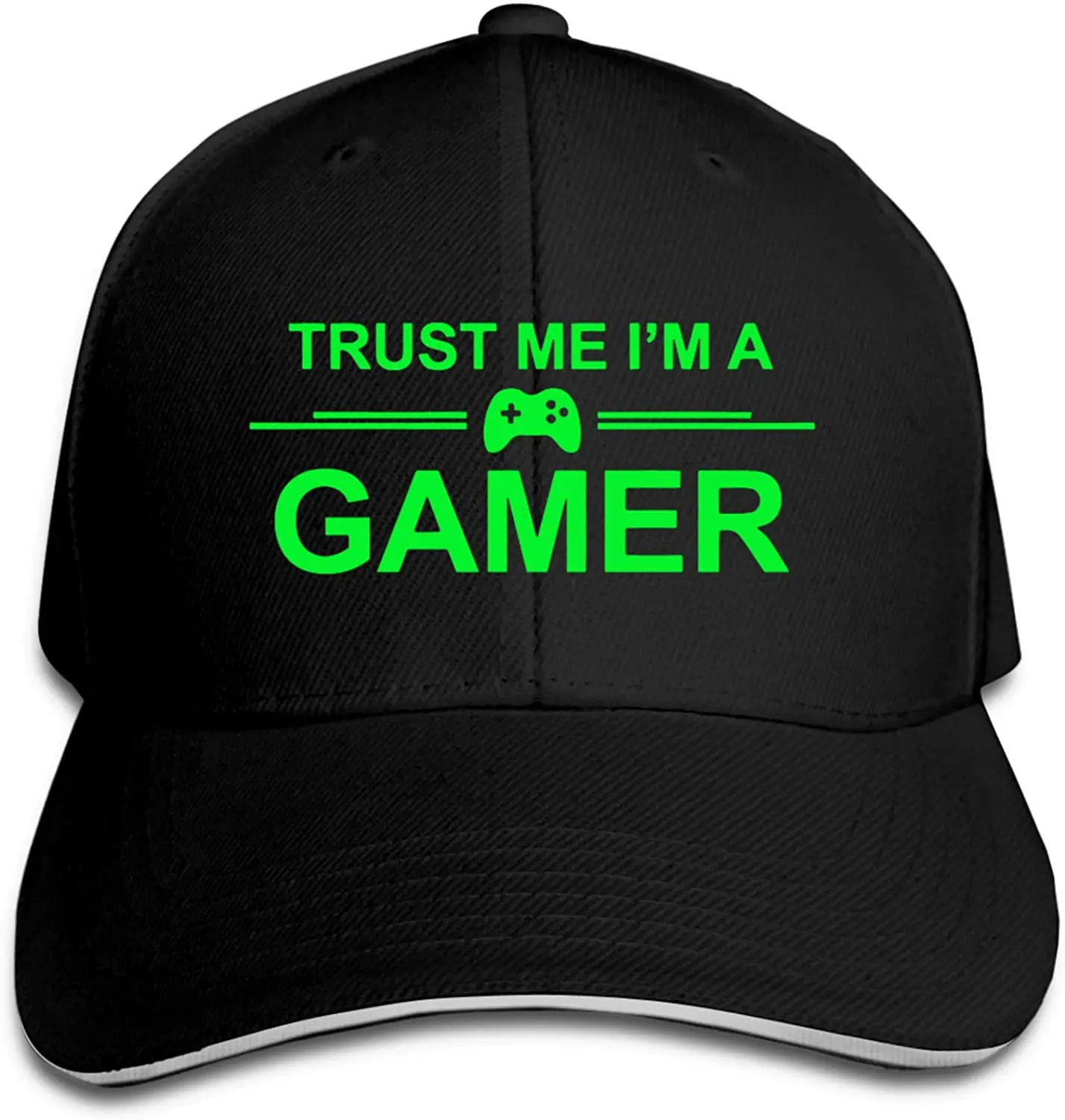 

Trust Me, I'm A Gamer Sandwich Hat Printed Baseball Cap Headgear Unisex Outdoor Casquette Black