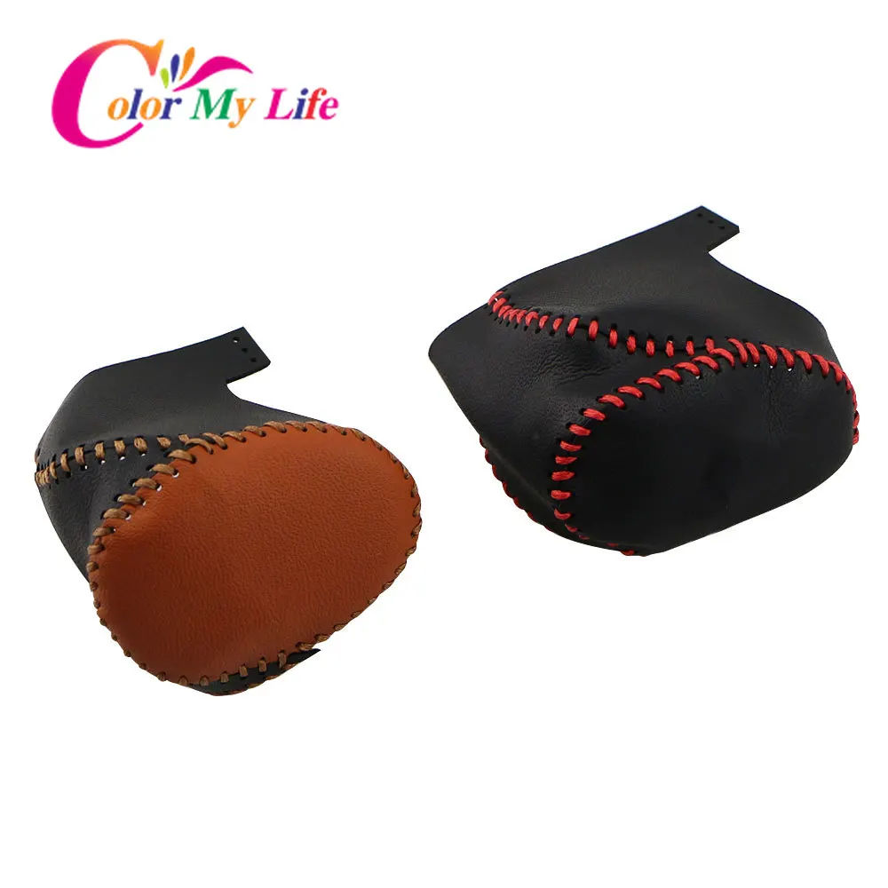 Цвет моя жизнь Кожаный Автомобильный рычаг переключения передач крышка рычага