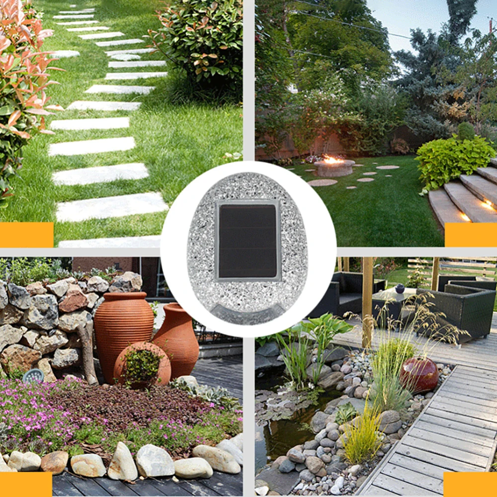 Солнечный водонепроницаемый путь свет форма камня солнечные наземные лампы