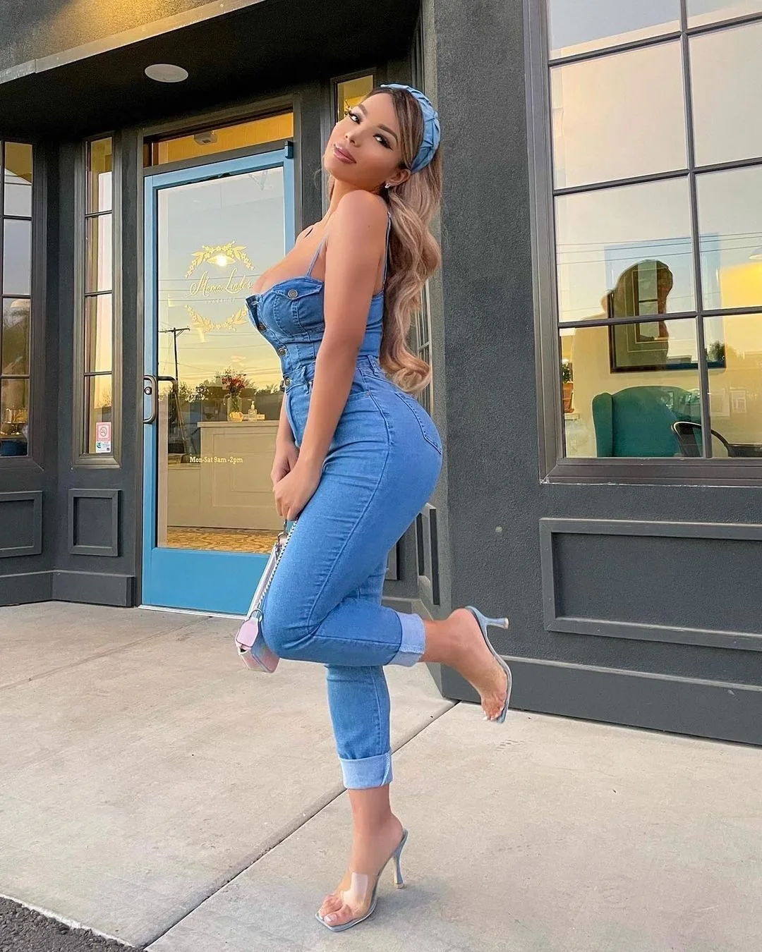 

Suspender Sleeveless Jeans Jumpsuit Denim Playsuit for Women Buttons Elegance Cotton Jeans Woman Rompers Women Jumpsuit Trousers