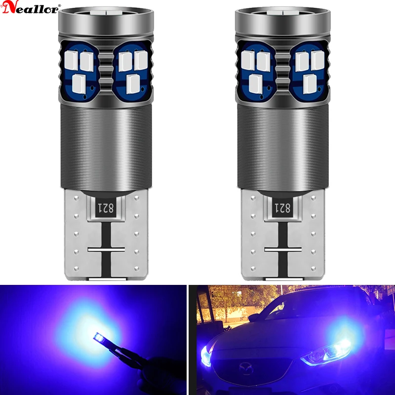 

2Pcs W5W 3020 SMD Car T10 LED 194 168 Wedge Replacement Reverse Instrument Panel Lamp White Blue Bulbs For Clearance Lights 2821
